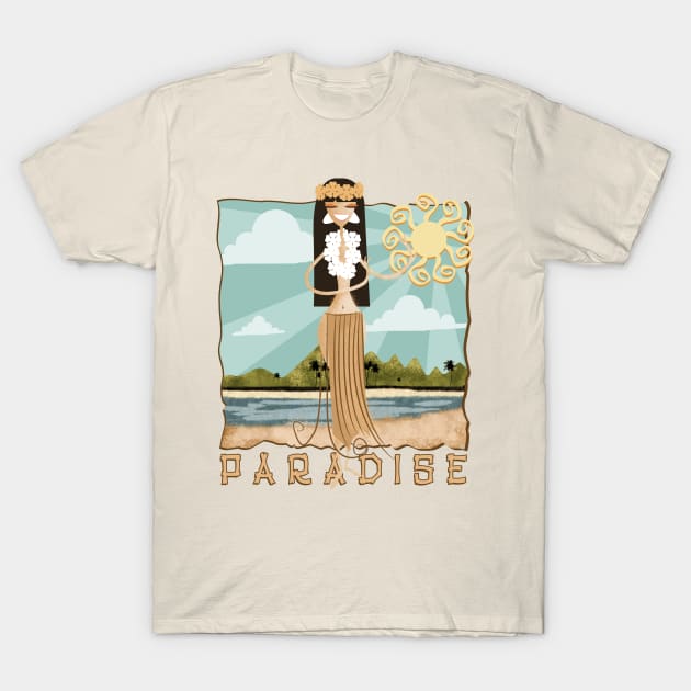 Hula Paradise T-Shirt by jon